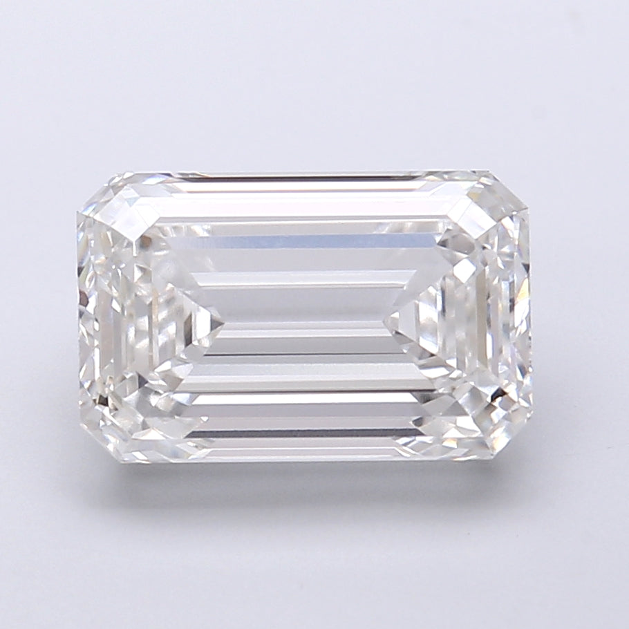 4.35 Carat Emerald Shaped, Very Good Cut, E Color, VVS1 Clarity, IGI Certified Lab Grown Diamond