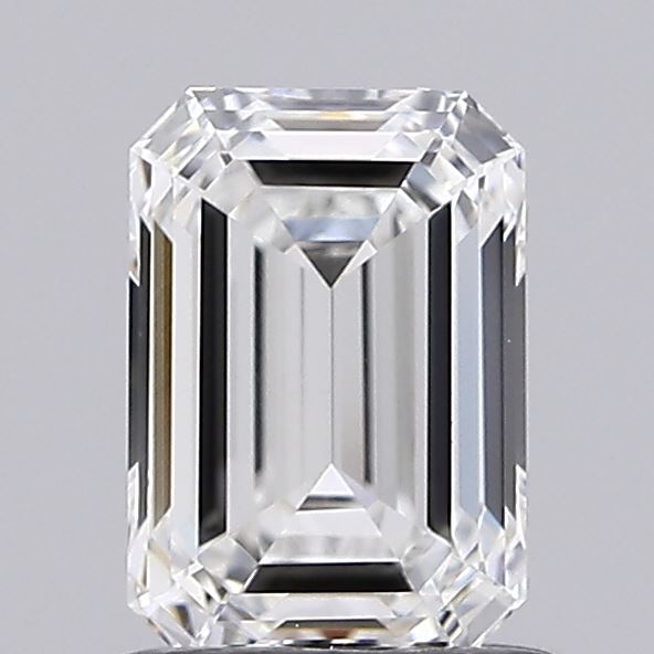 1.04 Carat Emerald Shaped, Ideal Cut, F Color, VVS1 Clarity, IGI Certified Lab Grown Diamond