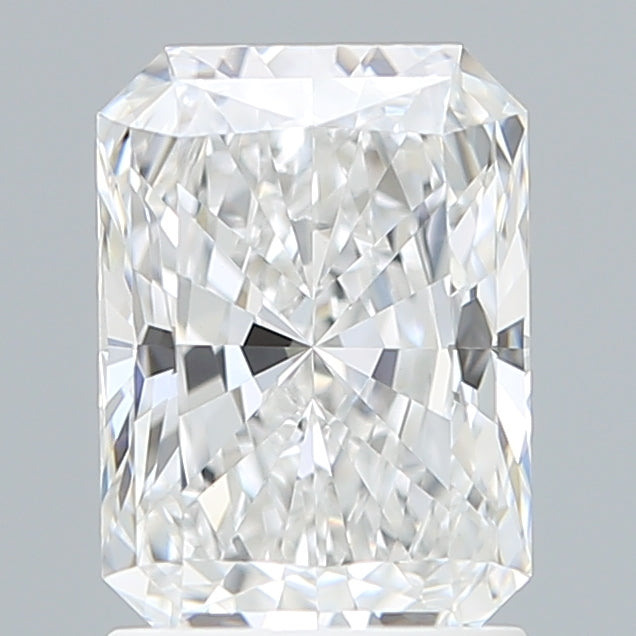 1.65 Carat Radiant Shaped, Ideal Cut, E Color, VVS2 Clarity, IGI Certified Lab Grown Diamond