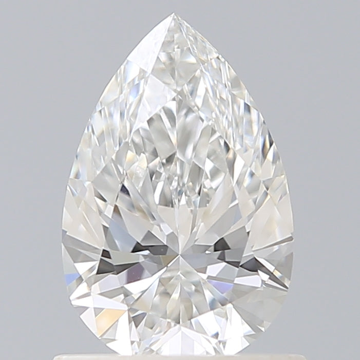 0.90 Carat Pear Shaped, Ideal Cut, E Color, VS1 Clarity, IGI Certified Lab Grown Diamond