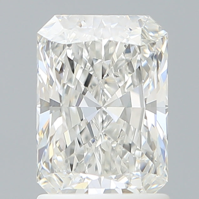 1.59 Carat Radiant Shaped, Ideal Cut, E Color, VVS2 Clarity, IGI Certified Lab Grown Diamond