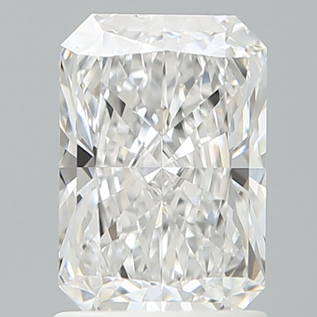 1.58 Carat Radiant Shaped, Ideal Cut, D Color, VVS2 Clarity, IGI Certified Lab Grown Diamond
