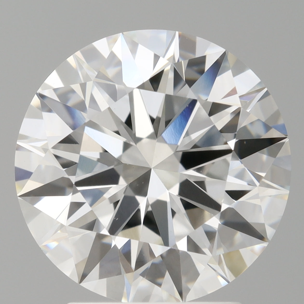 3.07 Carat Round Shaped, Ideal Cut, F Color, VVS2 Clarity, IGI Certified Lab Grown Diamond