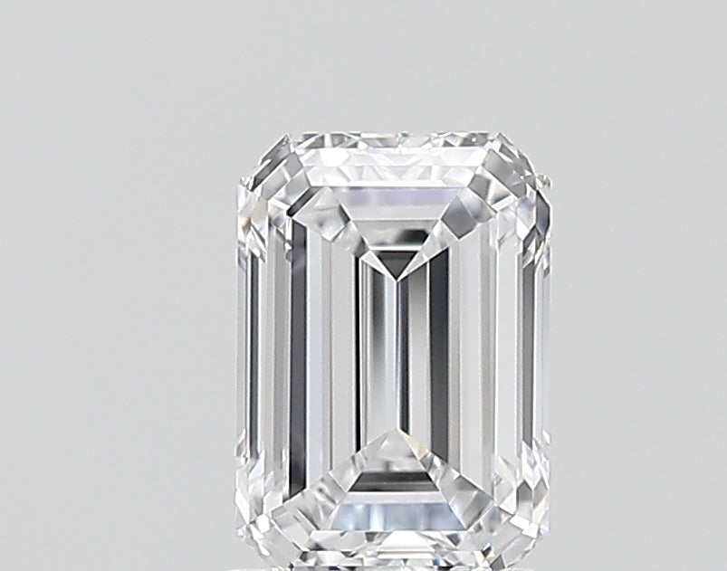 1.55 Carat Emerald Shaped, Ideal Cut, D Color, VVS2 Clarity, IGI Certified Lab Grown Diamond