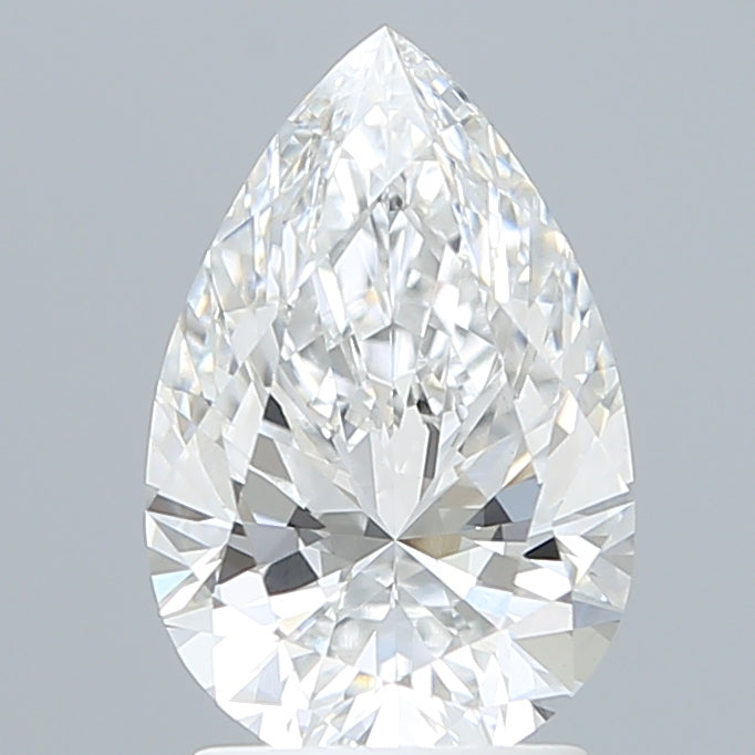 2.10 Carat Pear Shaped, Ideal Cut, E Color, VVS2 Clarity, IGI Certified Lab Grown Diamond