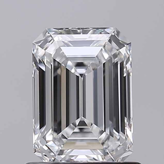1.00 Carat Emerald Shaped, Very Good Cut, D Color, VVS2 Clarity, IGI Certified Lab Grown Diamond