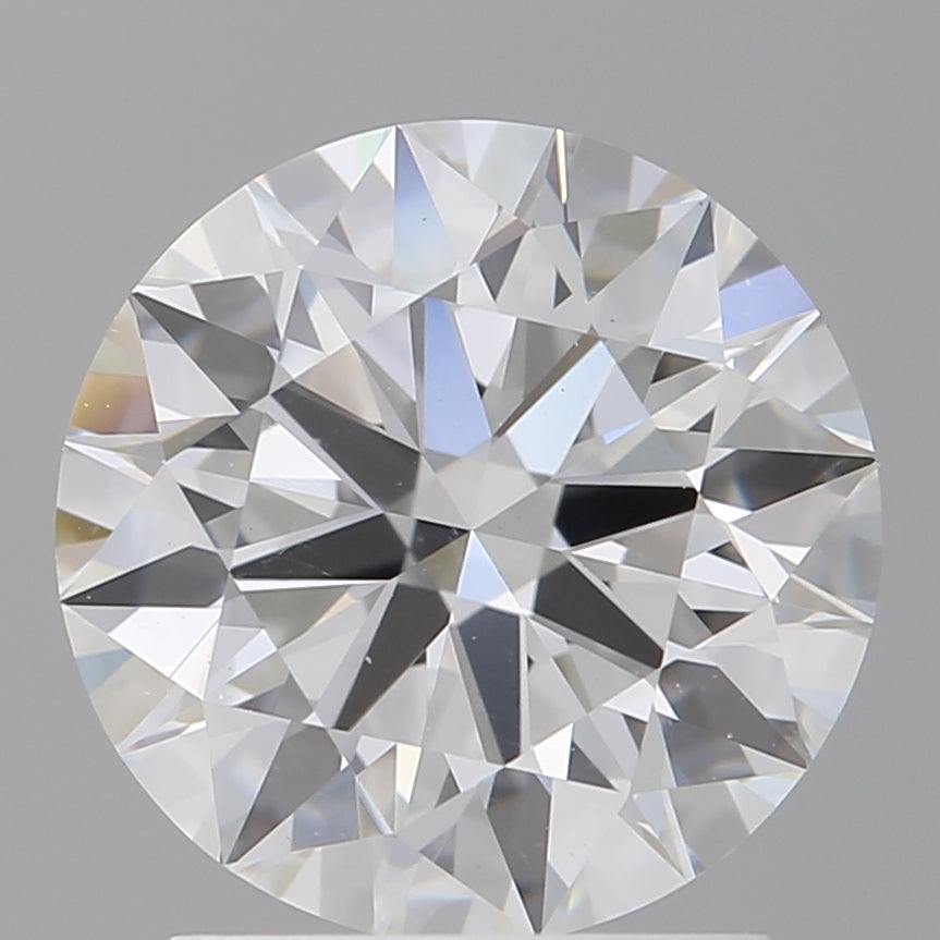 2.10 Carat Round Shaped, Ideal Cut, E Color, VVS2 Clarity, IGI Certified Lab Grown Diamond