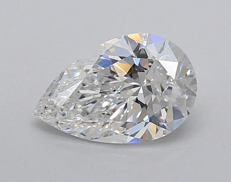 1.02 Carat Pear Shaped, Excellent Cut, D Color, VVS2 Clarity, IGI Certified Lab Grown Diamond