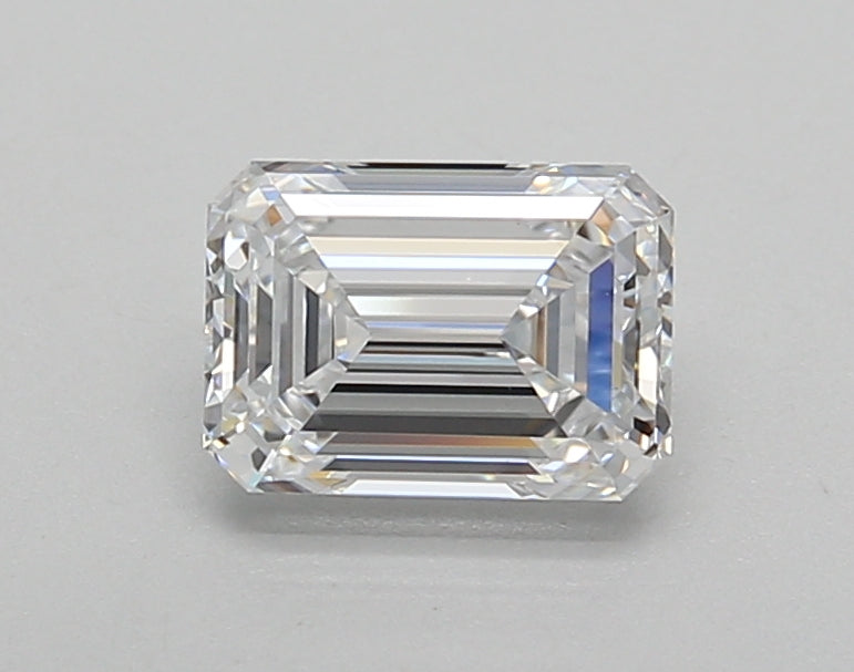 1.00 Carat Emerald Shaped, Very Good Cut, D Color, VVS2 Clarity, IGI Certified Lab Grown Diamond