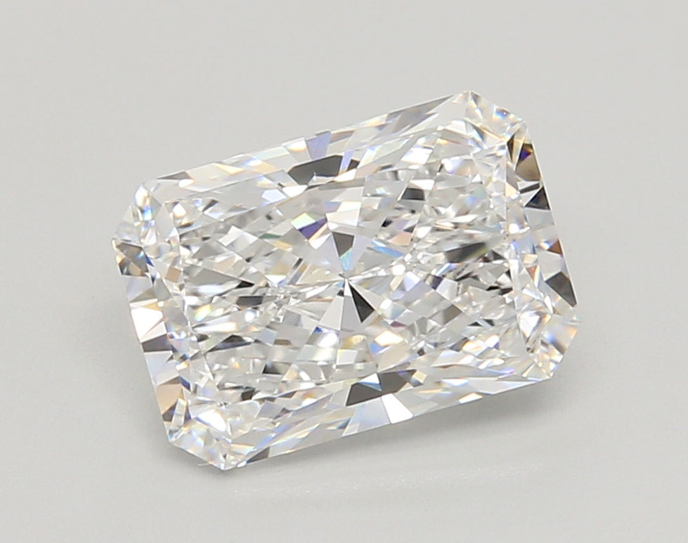3.04 Carat Radiant Shaped, Ideal Cut, D Color, VVS1 Clarity, IGI Certified Lab Grown Diamond