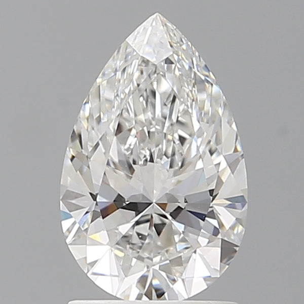 1.54 Carat Pear Shaped, Ideal Cut, E Color, VVS2 Clarity, IGI Certified Lab Grown Diamond