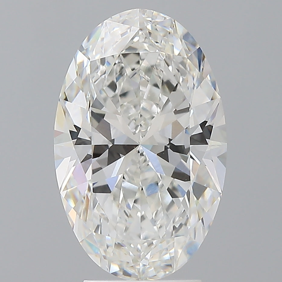 4.06 Carat Oval Shaped, Ideal Cut, F Color, VVS2 Clarity, IGI Certified Lab Grown Diamond