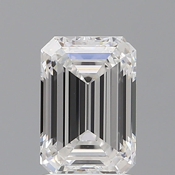 1.58 Carat Emerald Shaped, Ideal Cut, E Color, VS1 Clarity, IGI Certified Lab Grown Diamond