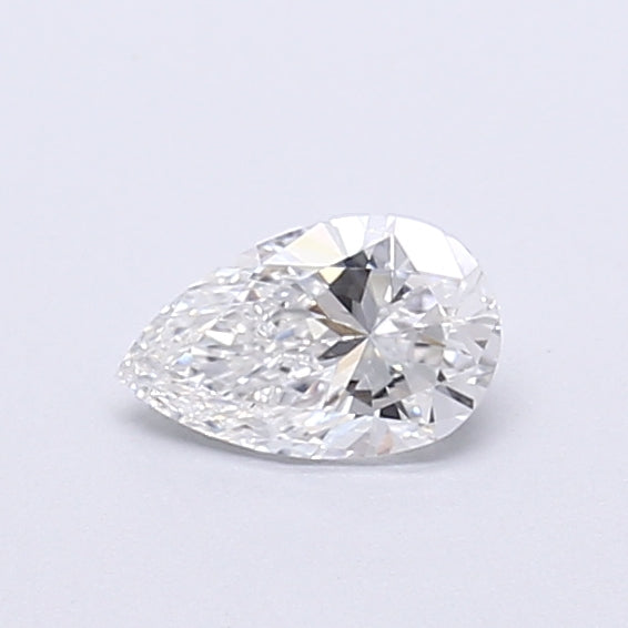 0.41 Carat Pear Shaped, Very Good Cut, D Color, VVS2 Clarity, IGI Certified Lab Grown Diamond