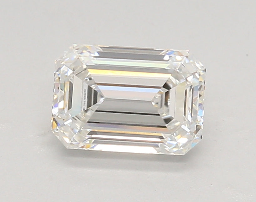 1.33 Carat Emerald Shaped, Ideal Cut, F Color, VVS2 Clarity, IGI Certified Lab Grown Diamond