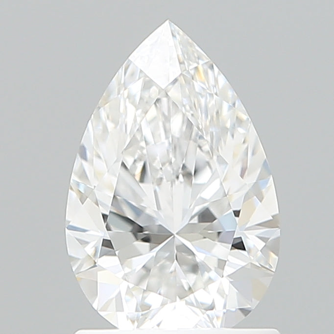 1.29 Carat Pear Shaped, Ideal Cut, E Color, VVS2 Clarity, IGI Certified Lab Grown Diamond