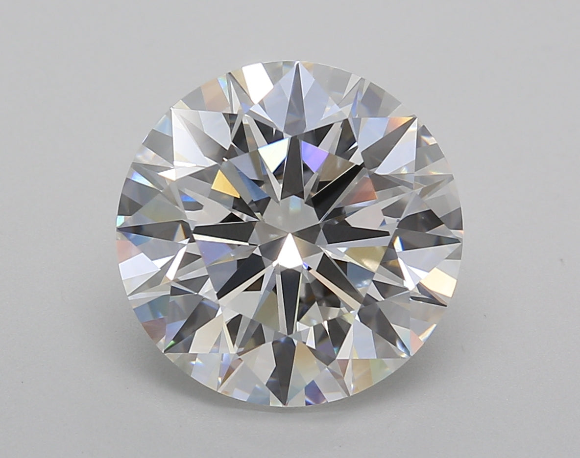 5.02 Carat Round Shaped, Ideal Cut, E Color, VVS2 Clarity, IGI Certified Lab Grown Diamond