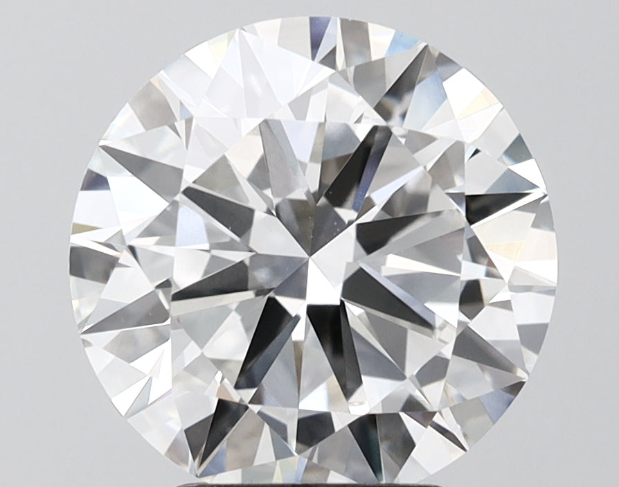 3.98 Carat Round Shaped, Excellent Cut, F Color, VVS2 Clarity, IGI Certified Lab Grown Diamond