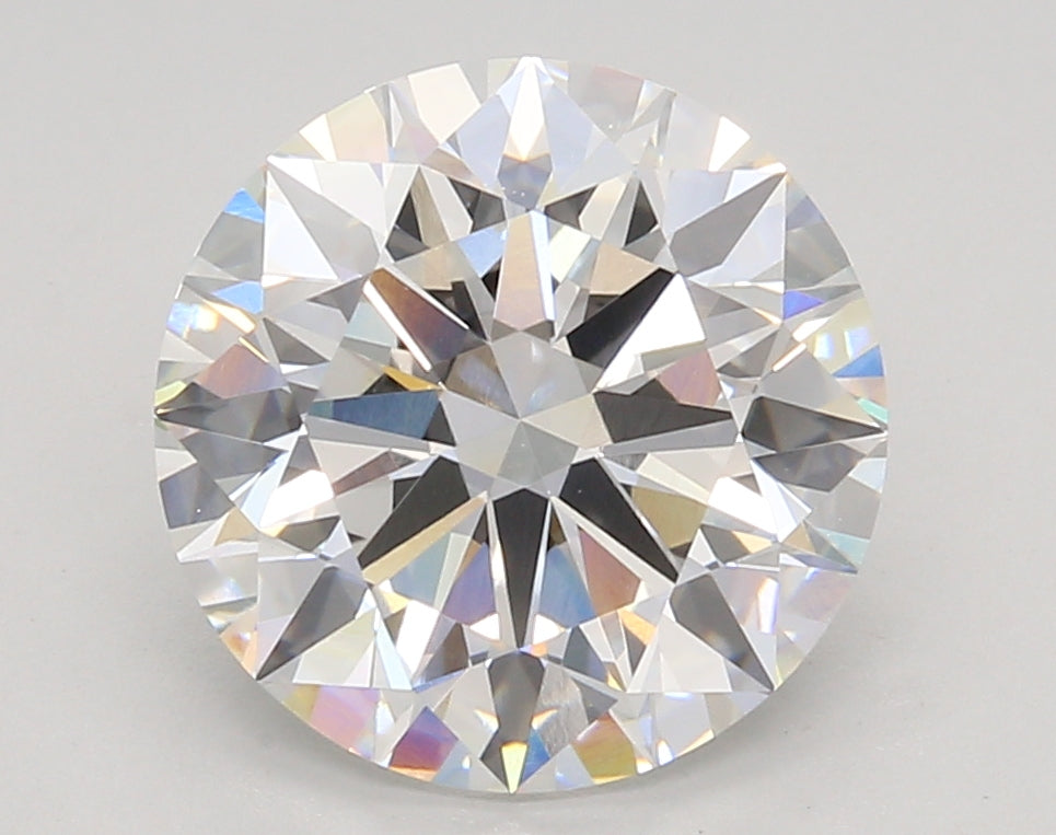 4.27 Carat Round Shaped, Ideal Cut, F Color, VVS2 Clarity, IGI Certified Lab Grown Diamond