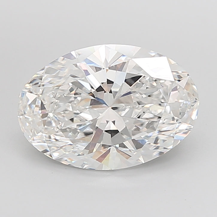 6.04 Carat Oval Shaped, Ideal Cut, E Color, VVS2 Clarity, IGI Certified Lab Grown Diamond
