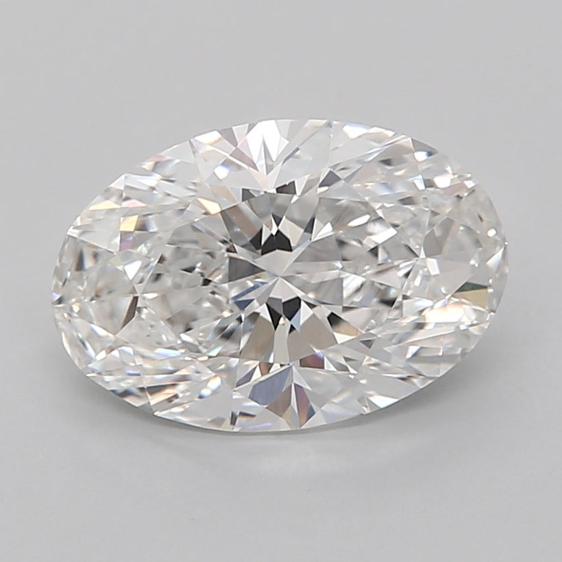 3.06 Carat Oval Shaped, Ideal Cut, E Color, VVS2 Clarity, IGI Certified Lab Grown Diamond