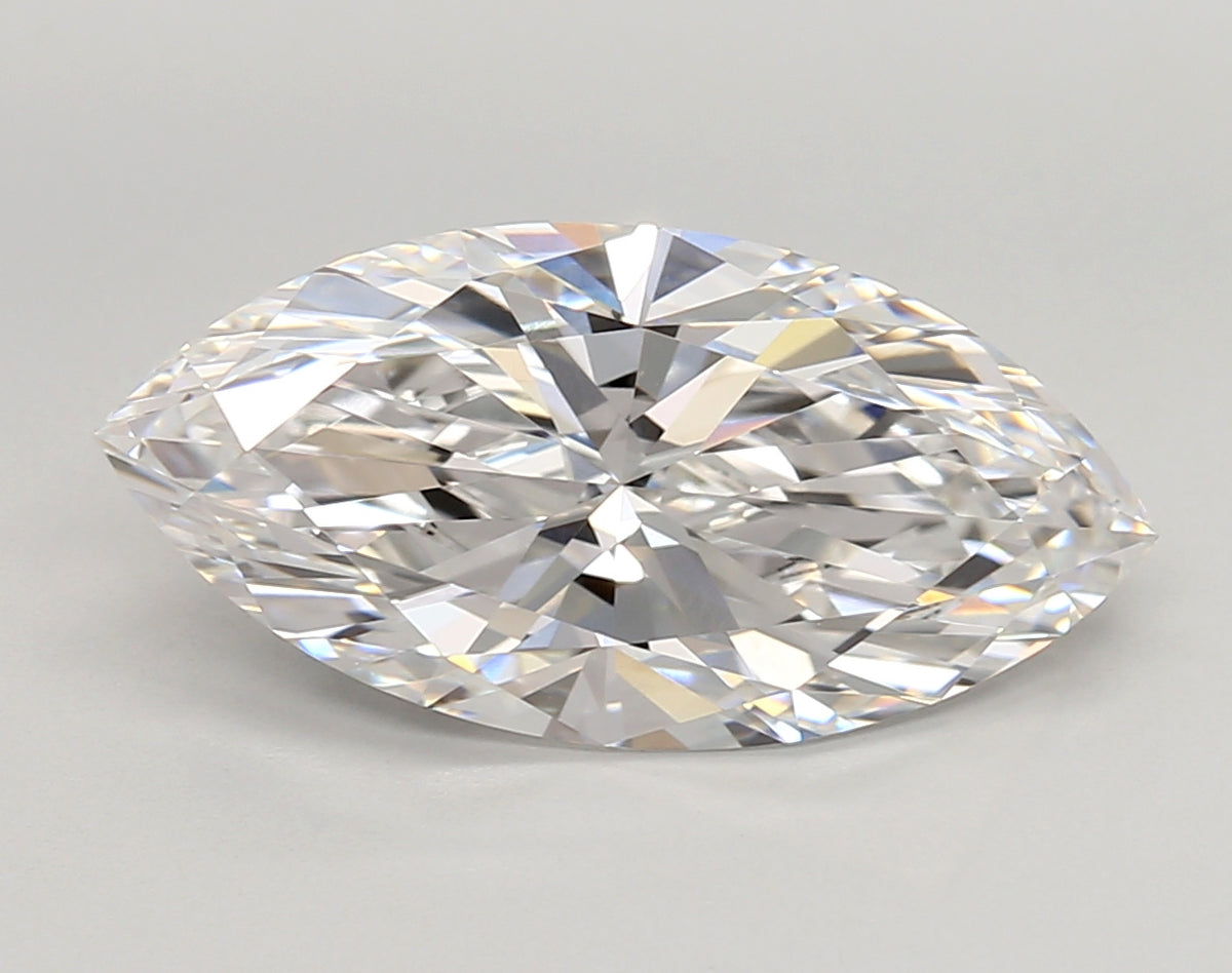 4.07 Carat Marquise Shaped, Very Good Cut, E Color, VVS1 Clarity, IGI Certified Lab Grown Diamond