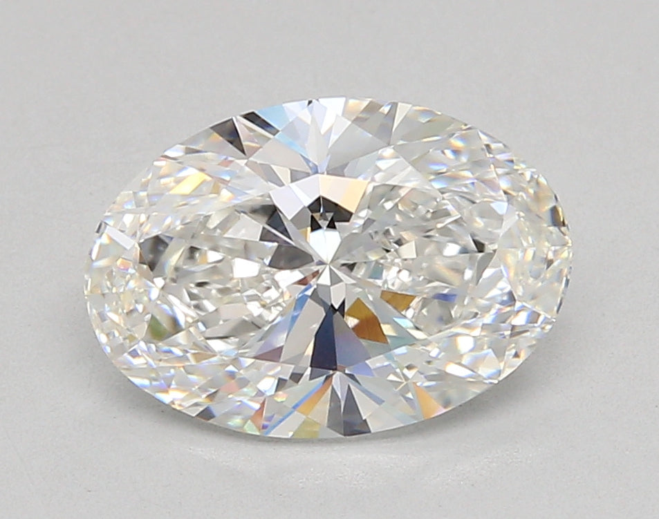 3.05 Carat Oval Shaped, Ideal Cut, E Color, VVS2 Clarity, IGI Certified Lab Grown Diamond