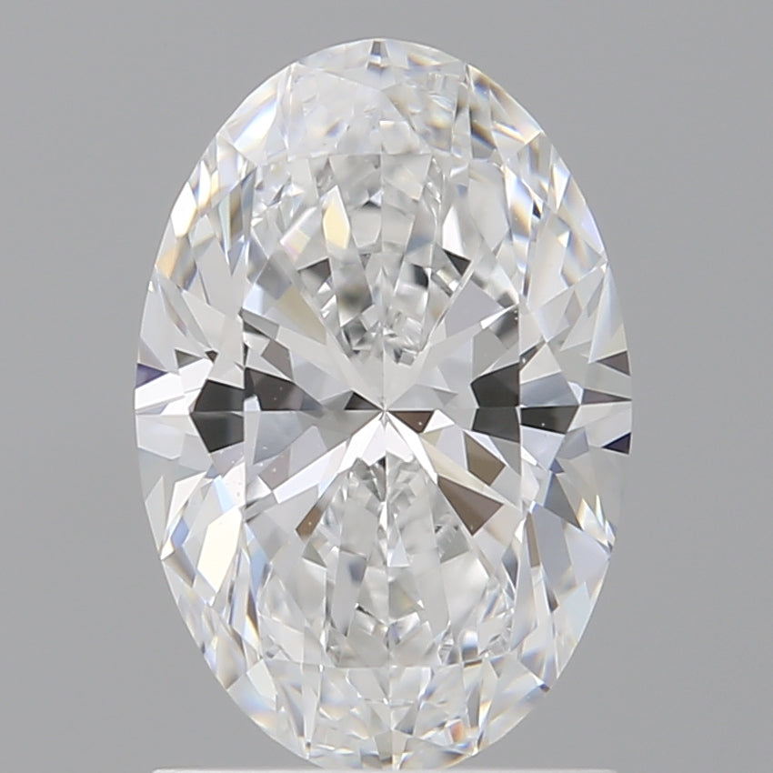 1.56 Carat Oval Shaped, Excellent Cut, D Color, VVS2 Clarity, IGI Certified Lab Grown Diamond