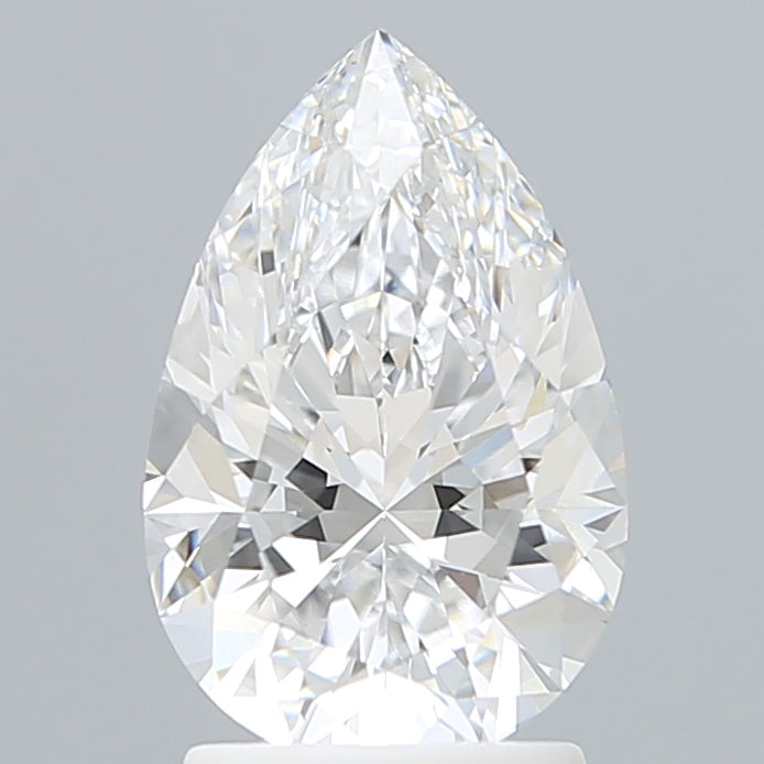 2.22 Carat Pear Shaped, Excellent Cut, D Color, VVS2 Clarity, IGI Certified Lab Grown Diamond