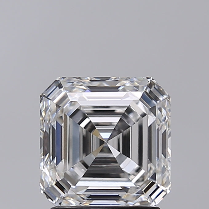 2.00 Carat Asscher Shaped, Very Good Cut, F Color, VVS2 Clarity, IGI Certified Lab Grown Diamond