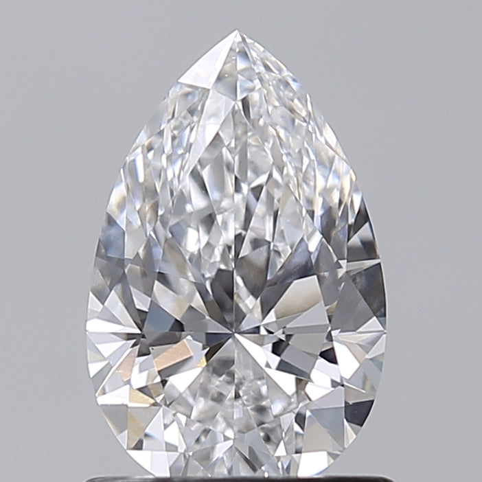 1.01 Carat Pear Shaped, Very Good Cut, D Color, VVS2 Clarity, IGI Certified Lab Grown Diamond