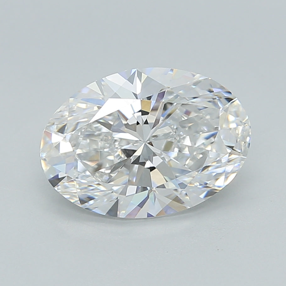 2.24 Carat Oval Shaped, Ideal Cut, D Color, VVS2 Clarity, IGI Certified Lab Grown Diamond