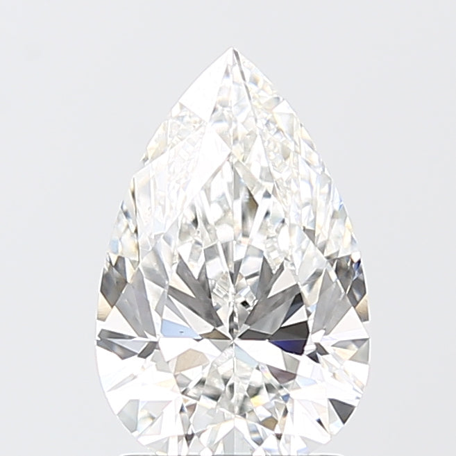 2.01 Carat Pear Shaped, Excellent Cut, E Color, VS1 Clarity, IGI Certified Lab Grown Diamond