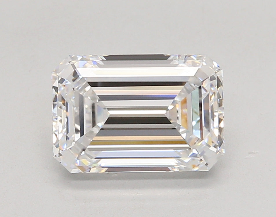 3.05 Carat Emerald Shaped, Ideal Cut, D Color, VVS1 Clarity, IGI Certified Lab Grown Diamond