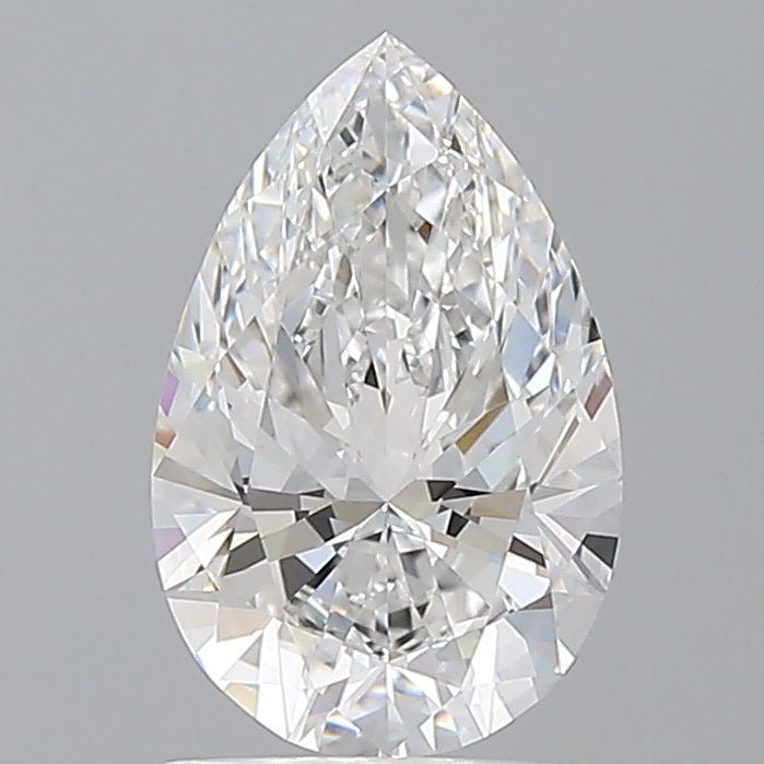 1.59 Carat Pear Shaped, Ideal Cut, E Color, VVS2 Clarity, IGI Certified Lab Grown Diamond