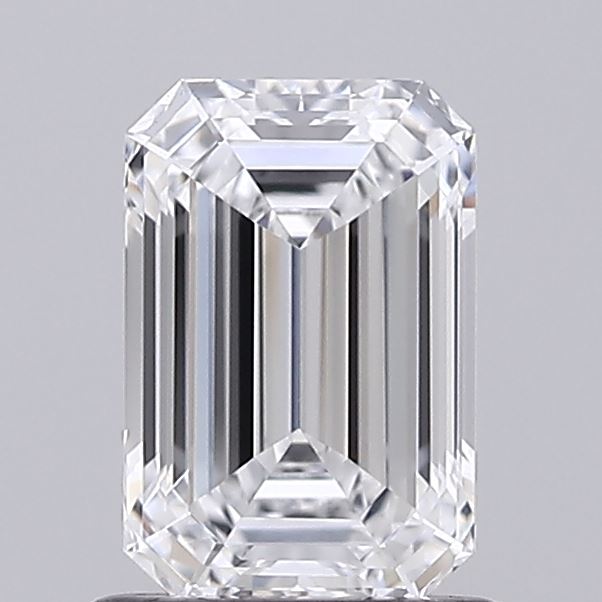 1.03 Carat Emerald Shaped, Ideal Cut, D Color, VVS1 Clarity, IGI Certified Lab Grown Diamond