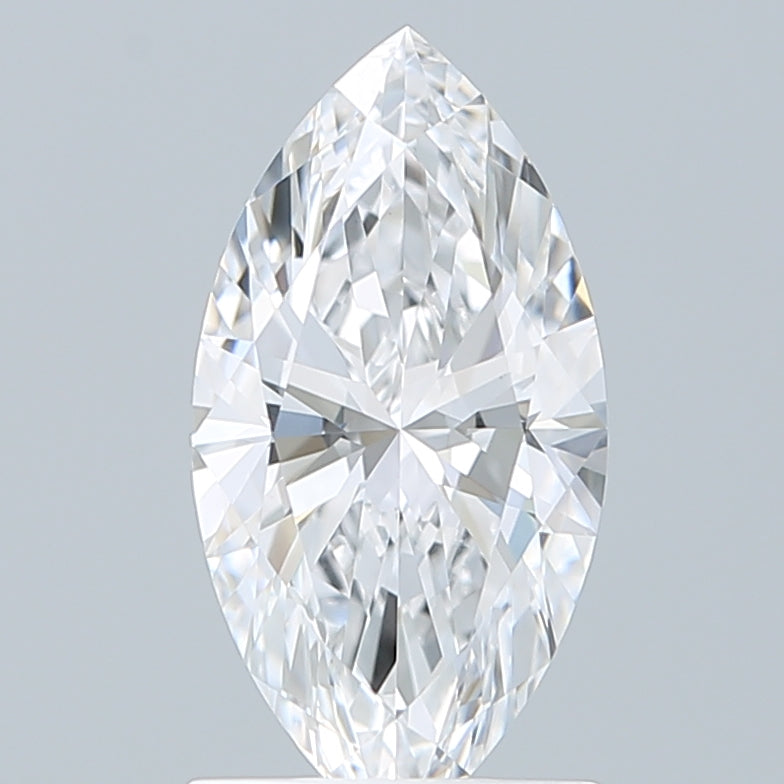 1.29 Carat Marquise Shaped, Ideal Cut, D Color, VVS2 Clarity, IGI Certified Lab Grown Diamond