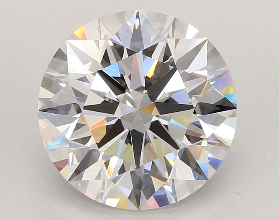 5.54 Carat Round Shaped, Ideal Cut, E Color, VVS2 Clarity, IGI Certified Lab Grown Diamond