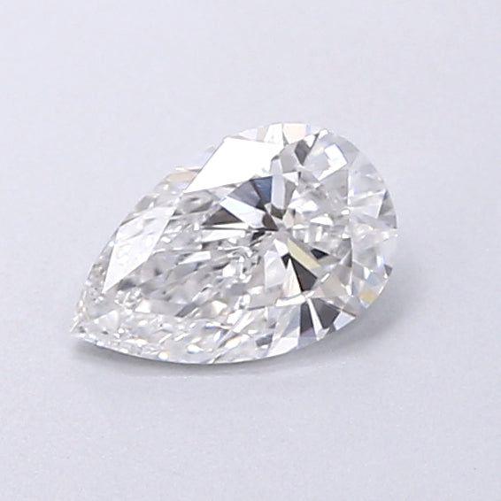 0.50 Carat Pear Shaped, Very Good Cut, D Color, VVS2 Clarity, IGI Certified Lab Grown Diamond