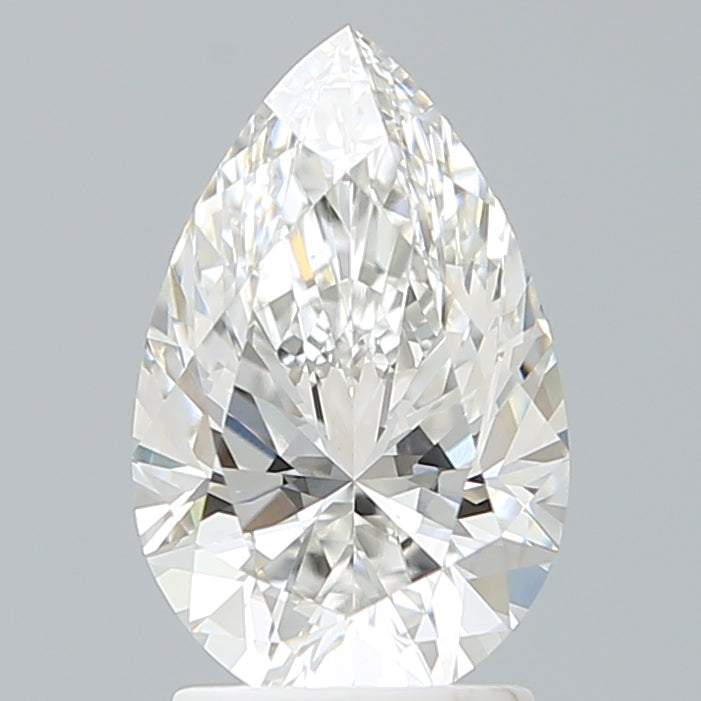 2.21 Carat Pear Shaped, Excellent Cut, F Color, VVS2 Clarity, IGI Certified Lab Grown Diamond