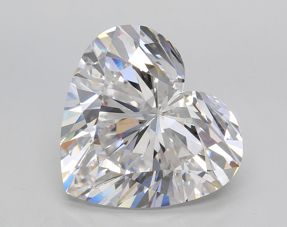 13.10 Carat Heart Shaped, Ideal Cut, E Color, VS1 Clarity, IGI Certified Lab Grown Diamond