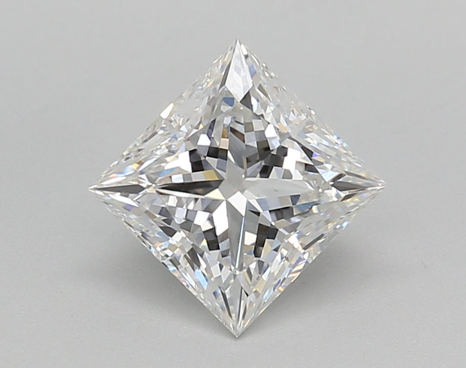 1.51 Carat Princess Shaped, Very Good Cut, E Color, VS1 Clarity, IGI Certified Lab Grown Diamond