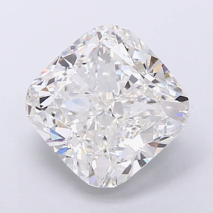 6.56 Carat Cushion Shaped, Very Good Cut, F Color, VVS2 Clarity, IGI Certified Lab Grown Diamond