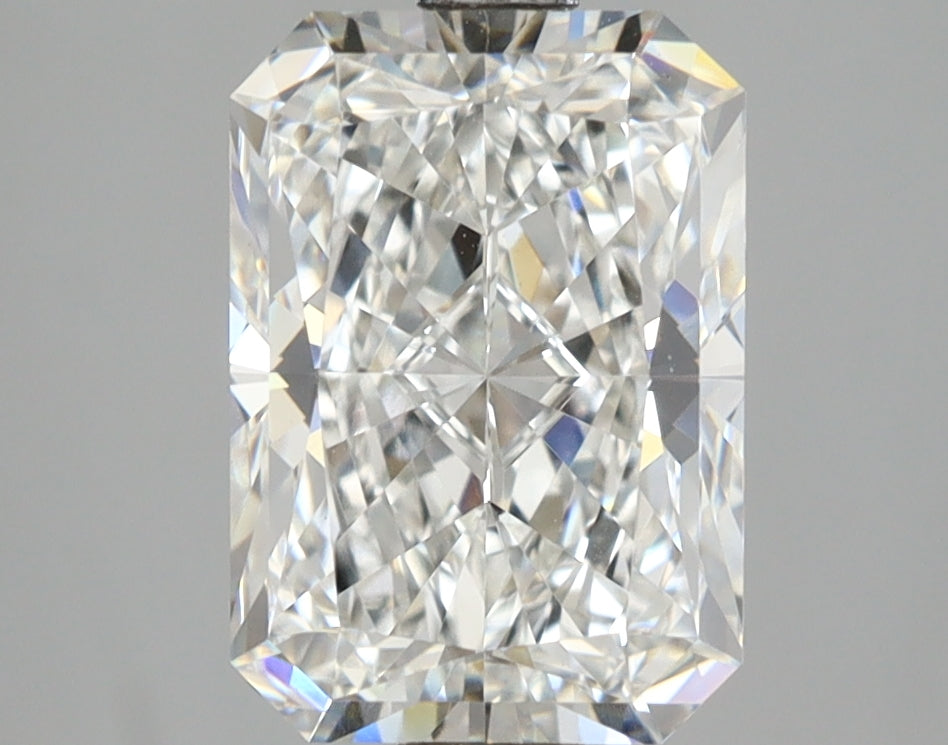 3.07 Carat Radiant Shaped, Ideal Cut, E Color, VVS2 Clarity, IGI Certified Lab Grown Diamond