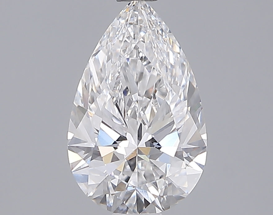 1.54 Carat Pear Shaped, Ideal Cut, D Color, VVS2 Clarity, IGI Certified Lab Grown Diamond