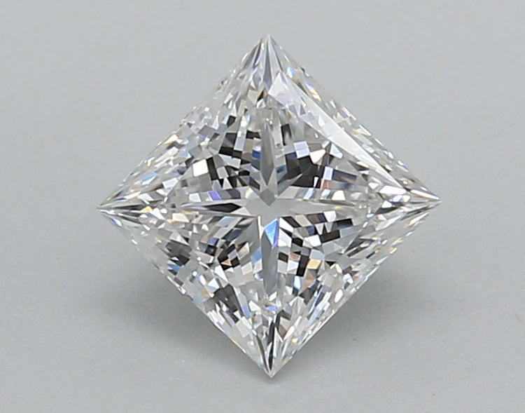 1.02 Carat Princess Shaped, Excellent Cut, E Color, VVS1 Clarity, IGI Certified Lab Grown Diamond
