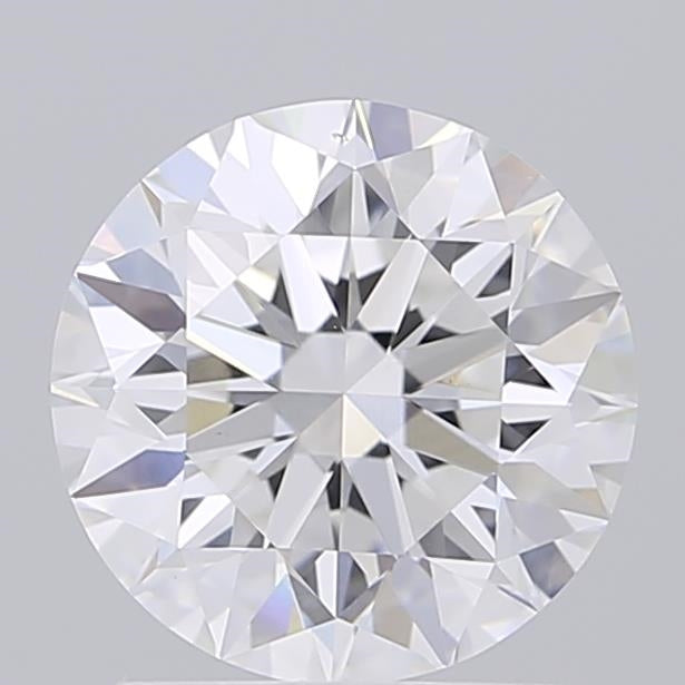 1.99 Carat Round Shaped, Excellent Cut, D Color, VVS2 Clarity, IGI Certified Lab Grown Diamond