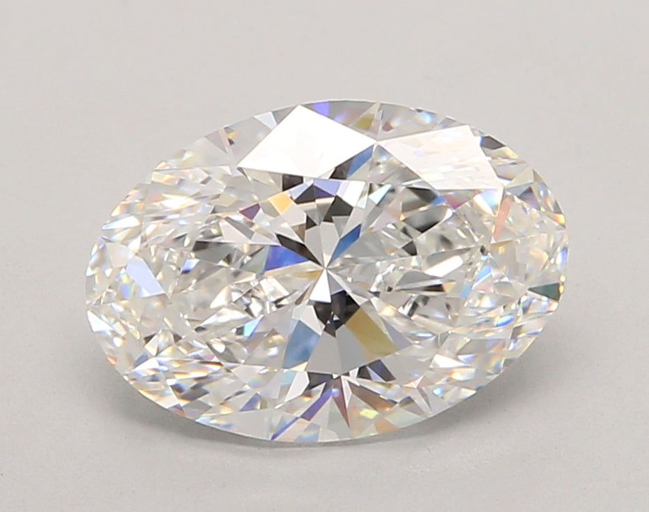 3.05 Carat Oval Shaped, Ideal Cut, E Color, VVS1 Clarity, IGI Certified Lab Grown Diamond