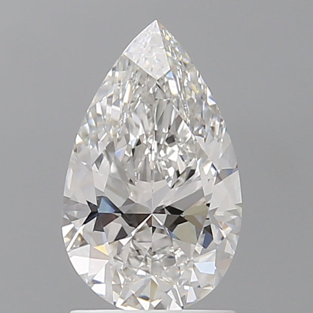 1.57 Carat Pear Shaped, Ideal Cut, E Color, VVS2 Clarity, IGI Certified Lab Grown Diamond