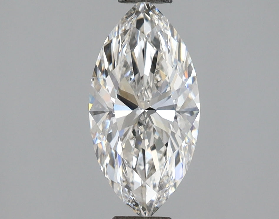 1.05 Carat Marquise Shaped, Ideal Cut, F Color, VVS2 Clarity, IGI Certified Lab Grown Diamond